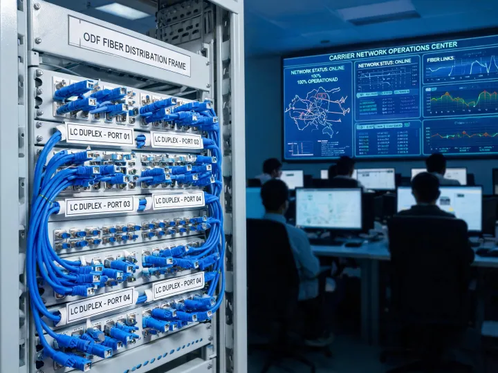 Carrier fiber backbone handoff