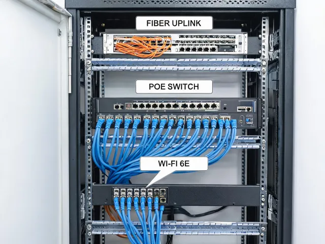 Enterprise PoE switch panel