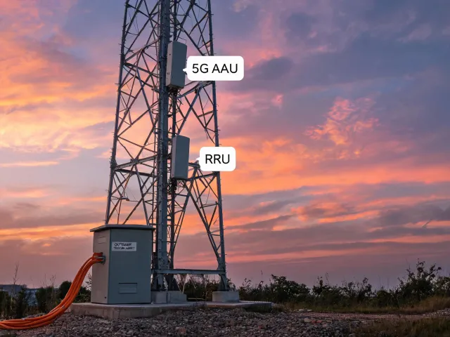 5G radio access network tower