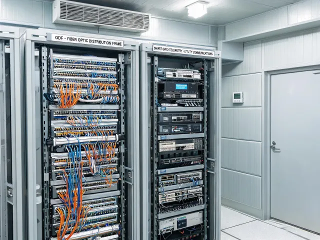 Smart grid telemetry fiber
